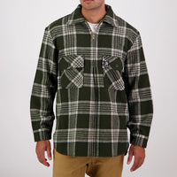 Front of Swanndri Men's Ranger Bush Shirt in Woodlands Check