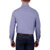 Back view of Thomas Cook Mens Jamie Check Tailored Long Sleeve Shirt