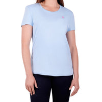 Front view of Thomas Cook Womens Classic Short Sleeve Tee in Sky