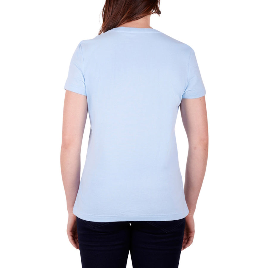 Back view of Thomas Cook Womens Classic Short Sleeve Tee in Sky