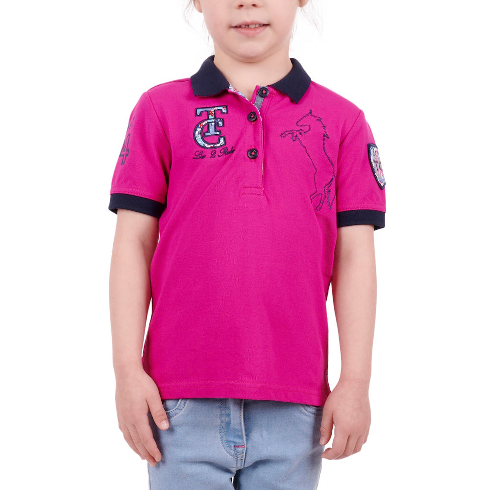 Front view of Thomas Cook Girls Sunny Short Sleeve Polo