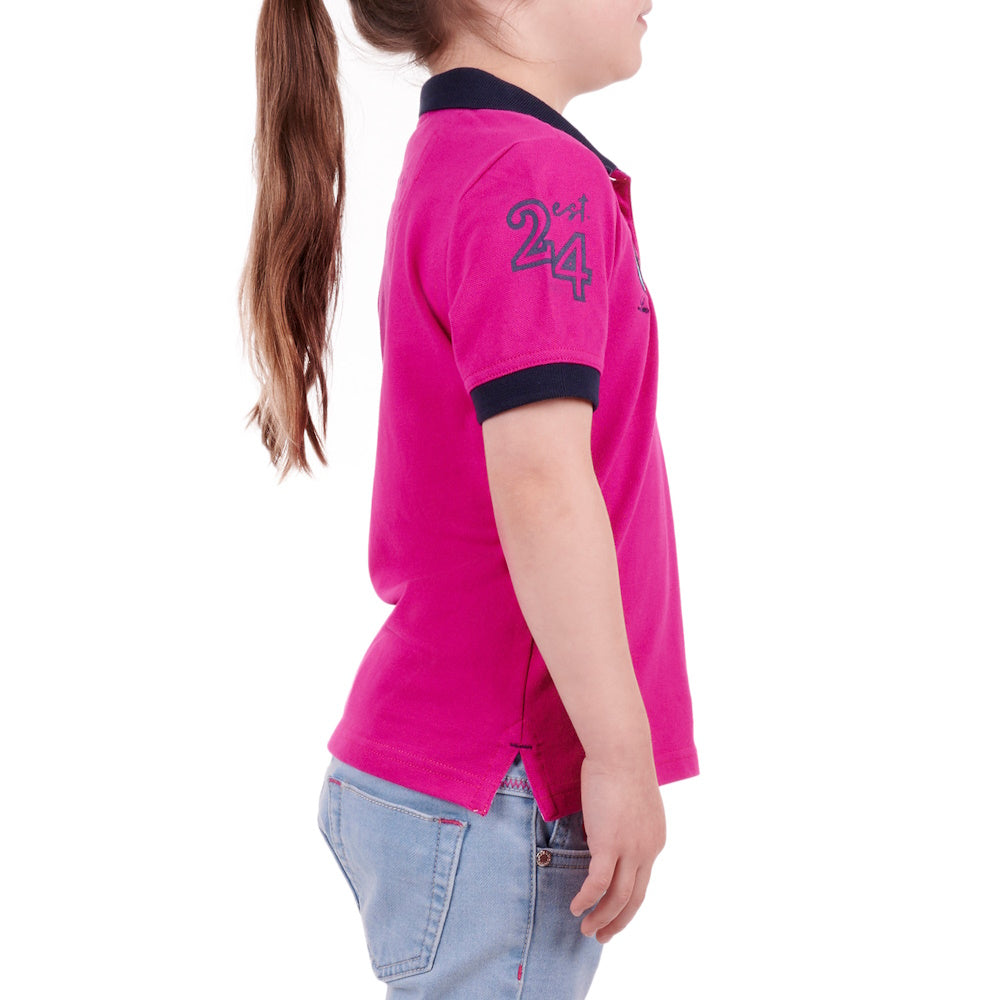 Side view of Thomas Cook Girls Sunny Short Sleeve Polo