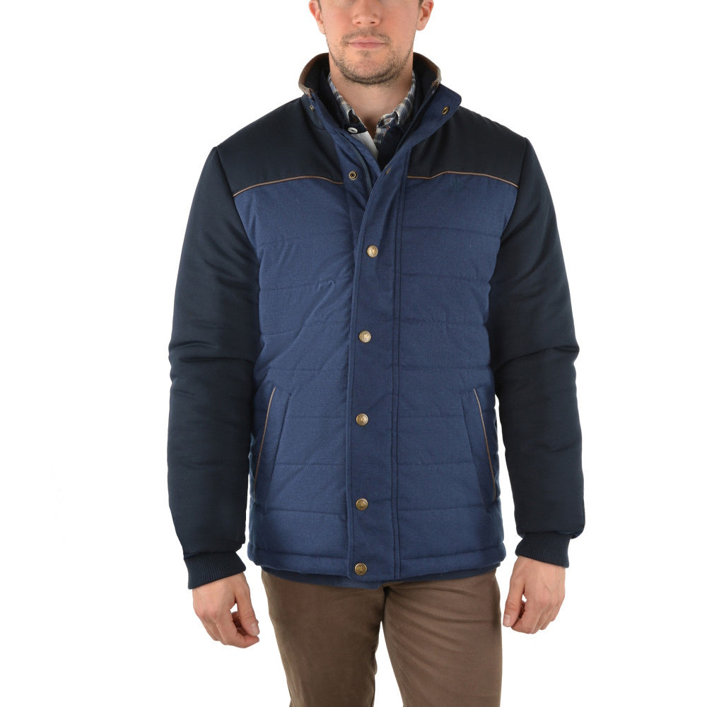 Front view of Thomas Cook Mens Aitkins Jacket in Navy