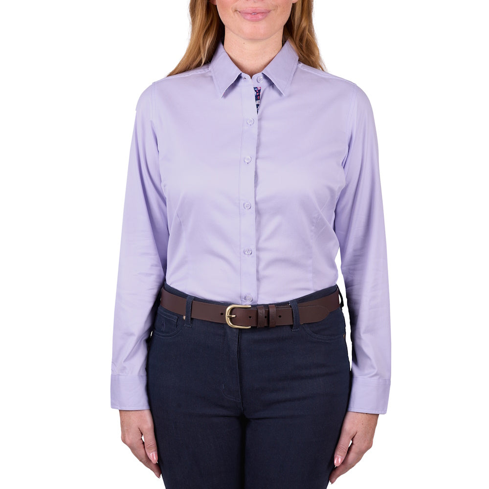 Front of Purple Thomas Cook Women's Kelsey Long Sleeve Shirt