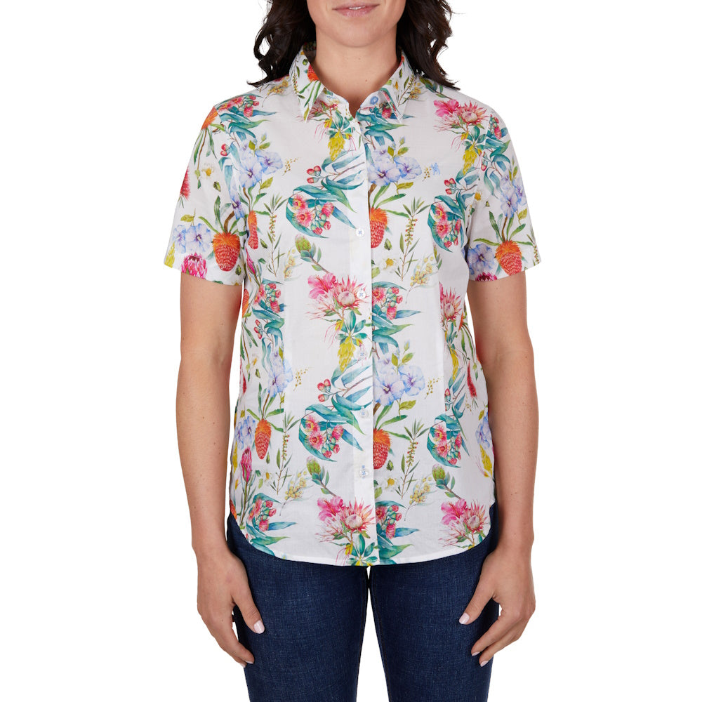 Front of Thomas Cook Womens Flora Short Sleeve Shirt