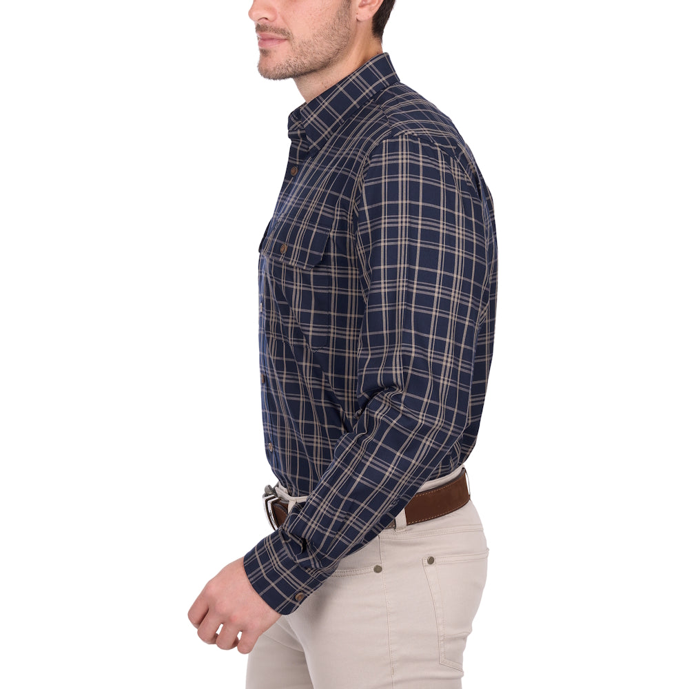 Thomas Cook Mens Adam Check 2 Pocket Long Sleeve Shirt