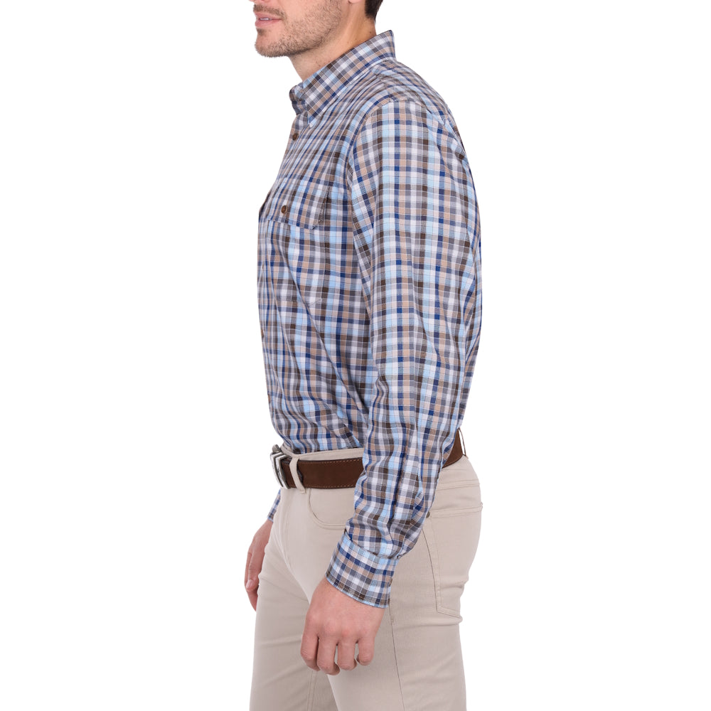 Thomas Cook Mens Jonathan Check 2 Pocket Long Sleeve Shirt