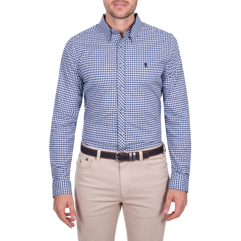 Thomas Cook Mens Anthony Check Tailored Long Sleeve Shirt