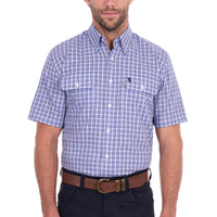 Thomas Cook Mens Wentworth Check 2 Pocket Short Sleeve Shirt