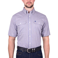 Thomas Cook Mens Wentworth Check 2 Pocket Short Sleeve Shirt