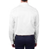 Back of white Thomas Cook Mens Callum Tailored Long Sleeve Shirt