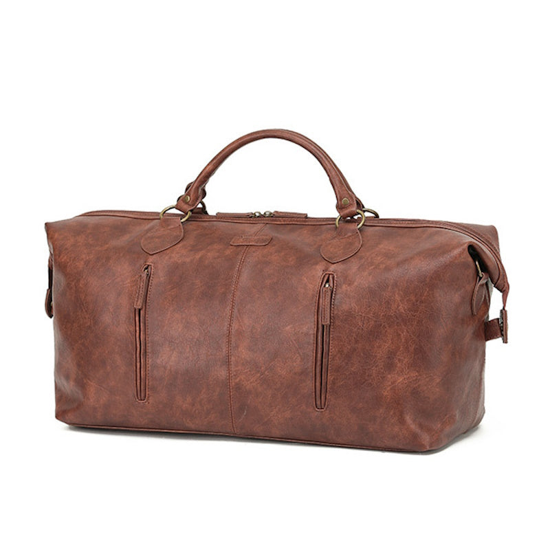 Tosca Vegan Leather Duffle Bag in Brown