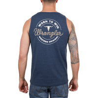 Back of Wrangler® Mens Zane Singlet