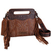 Wrangler® Embroidered Fringe Crossbody Bag