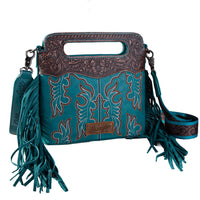 Wrangler® Embroidered Fringe Crossbody Bag