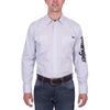 Wrangler® Mens Brent Print Logo Western Long Sleeve Shirt