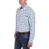 Wrangler® Mens Jacob Check Western Long Sleeve Shirt