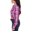 Wrangler® Womens Molly Check Western Long Sleeve Shirt