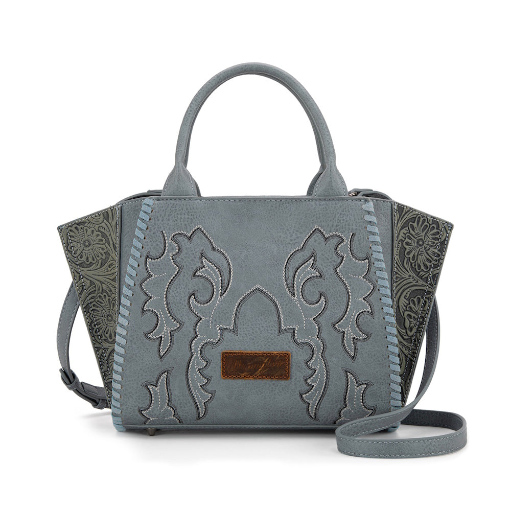 Blue Wrangler Embroidered Tote Bag