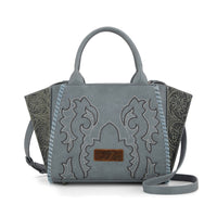 Blue Wrangler Embroidered Tote Bag