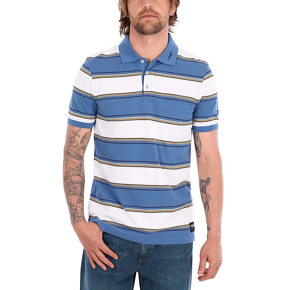 Wrangler® Mens Mick Short Sleeve Polo