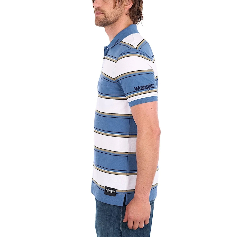 Wrangler® Mens Mick Short Sleeve Polo