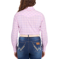 Wrangler® Womens Essie Check Western Long Sleeve Shirt