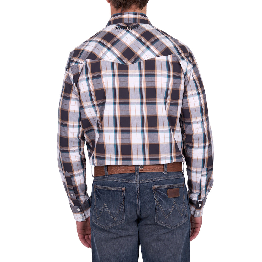 Wrangler® Mens Ricky Embroidered Long Sleeve Shirt