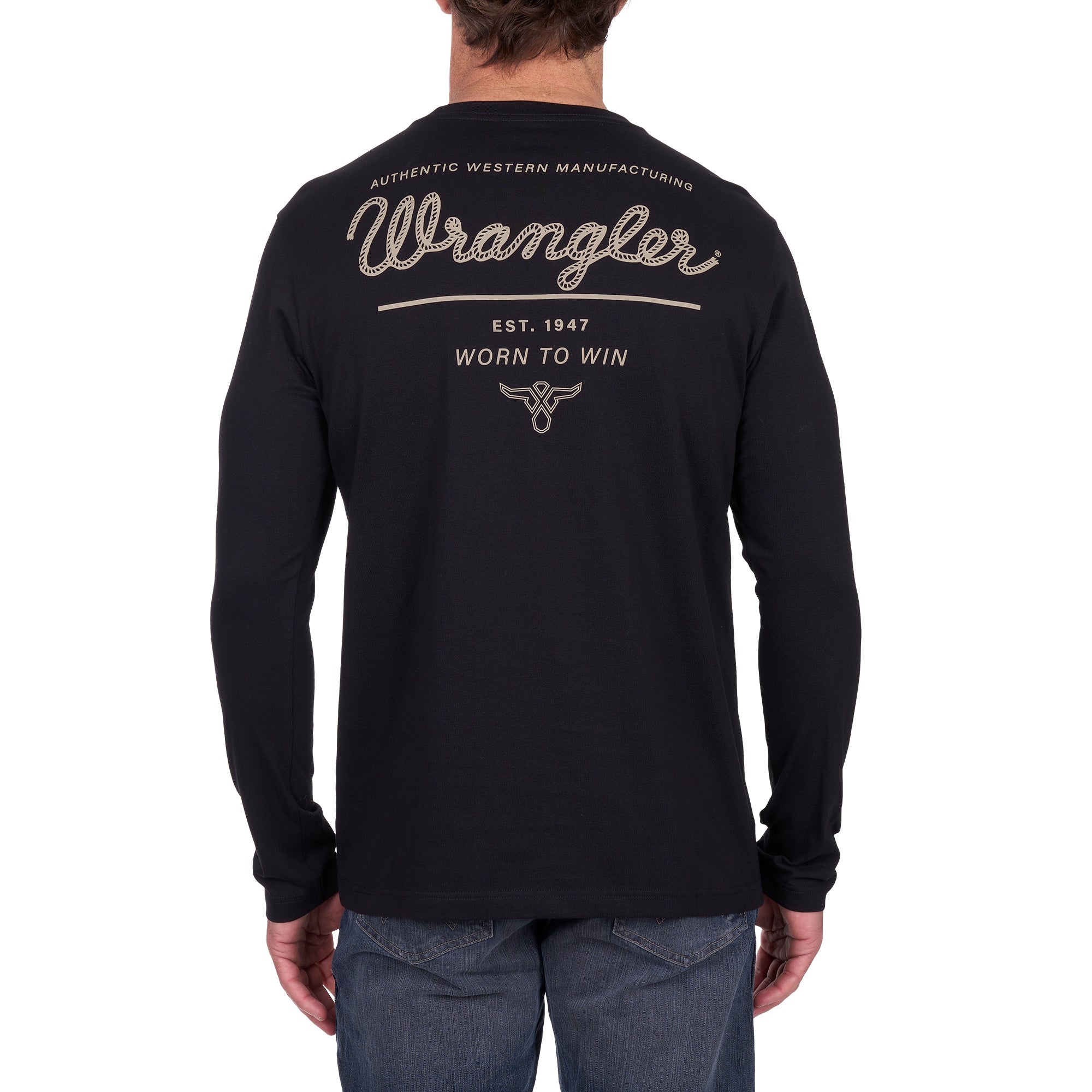 Wrangler® Mens Evan Long Sleeve Tee