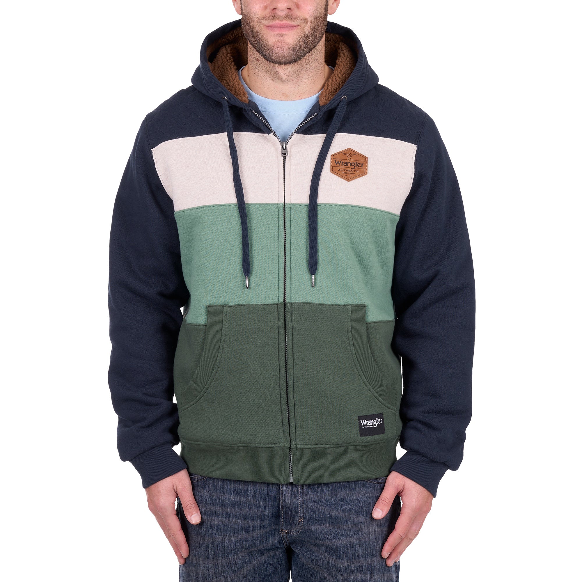 Wrangler® Mens Dwayne Zip Hoodie