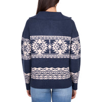 Wrangler® Womens Lacey Knitted 1/4 Zip Pullover