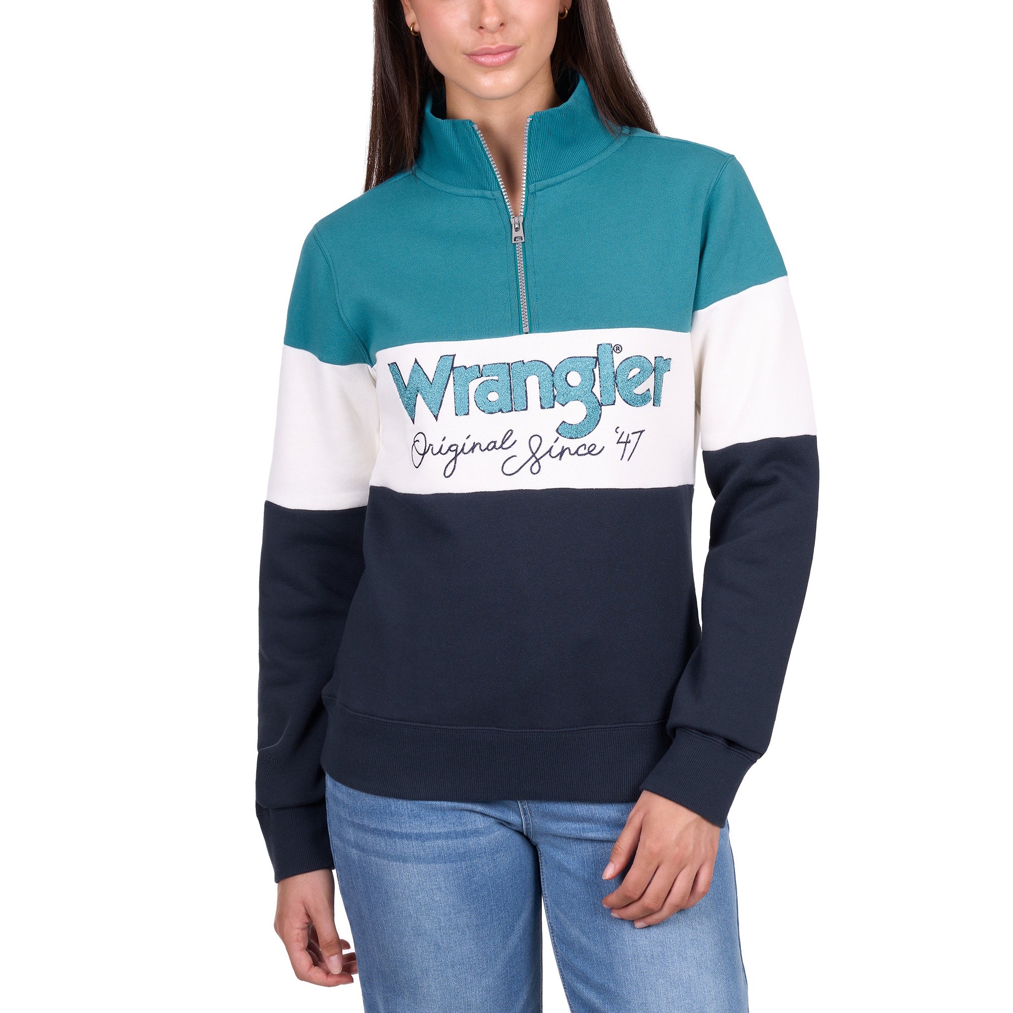 Wrangler® Womens Dana 1/4 Zip Pullover