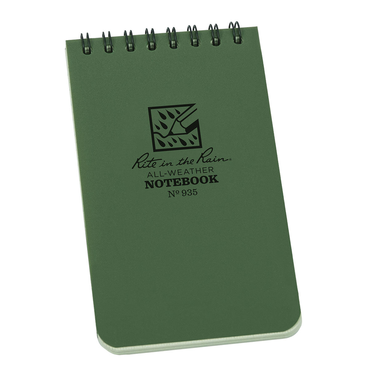 Rite In The Rain Top Spiral Notebook (3 x 5 inch) (Green)