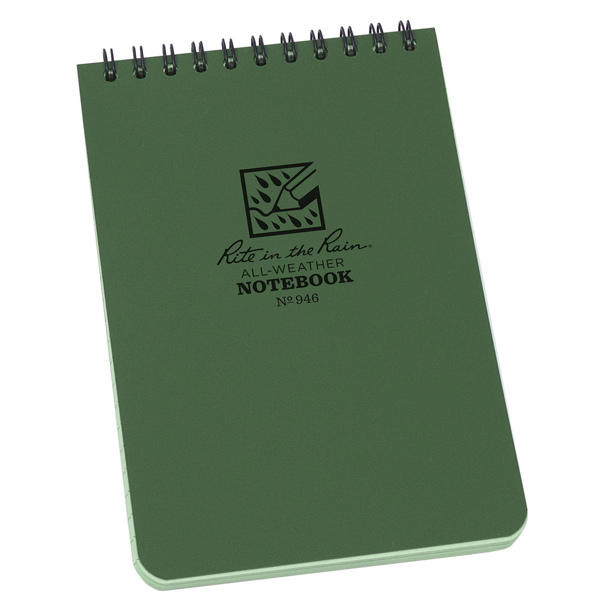 Rite In The Rain Top Spiral Notebook (4 x 6 inch) (Green)