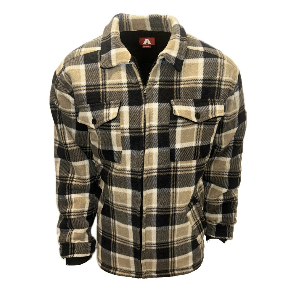 Adventureline Men's Shearers Jacket in Beige Check
