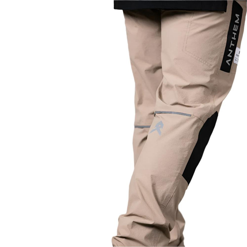 Back of Khaki Anthem Mens Triumph Straight Leg Pants