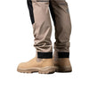 Close up of foot on Khaki Anthem Mens Triumph Straight Leg Pants