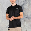 Front of Anthem Mens Performance Short Sleeve Tee in Black