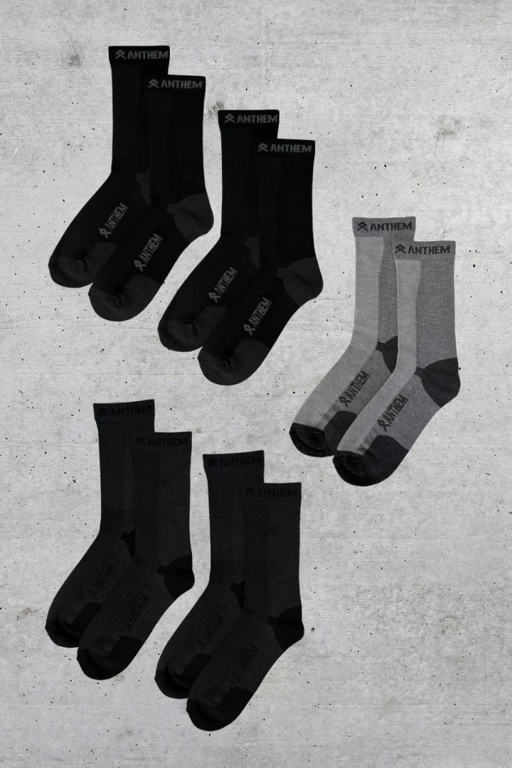 Anthem 5 Pack of Performance Crew Socks
