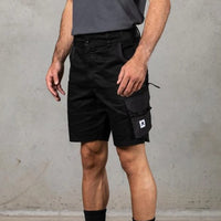 Front of Anthem Mens Victory Shorts in Black