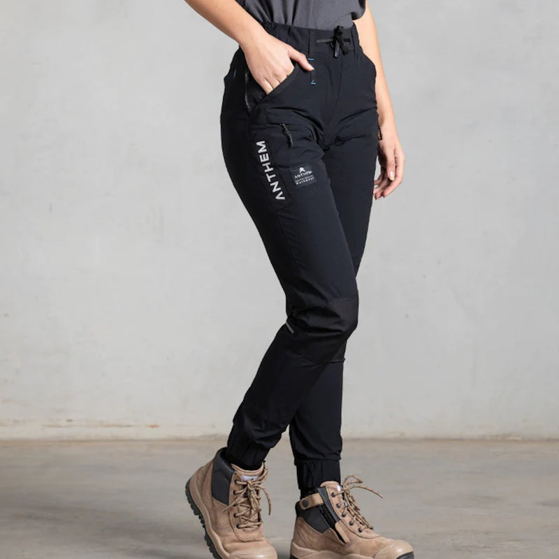 Side of Anthem Womens Triumph Pants in Black