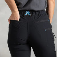 Close up of back on Anthem Womens Triumph Pants in Black