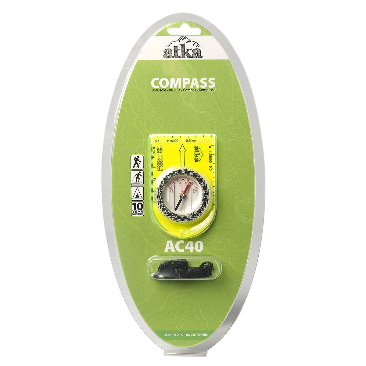 Atka AC40 Compact Baseplate Compass