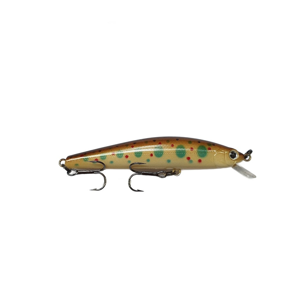 Atomic Hardz Jerk Minnow 65 Trout Lure in Brown Trout