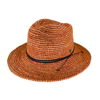 Avenel Womens Crochet Raffia Fedora