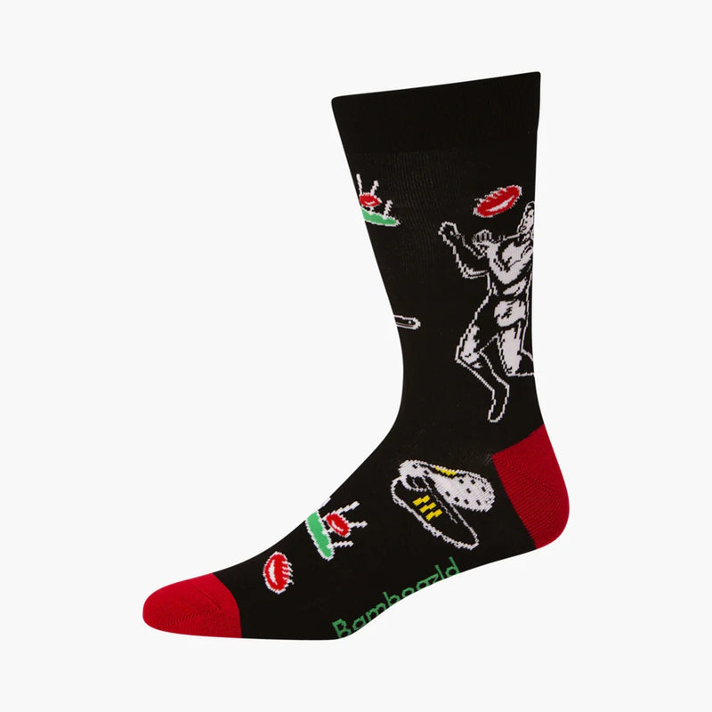 Bamboozld Mens Up There Cazaly Socks