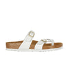 Birkenstock Mayari Birko-Flor Patent Thong Sandal (White)