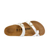 Birkenstock Mayari Birko-Flor Patent Thong Sandal (White)