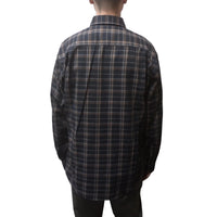 Bisley Mens Long Sleeve Brushed Check Shirt (Dark Navy)