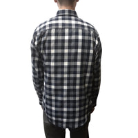 Bisley Mens Long Sleeve Brushed Check Shirt (Dark Blue)